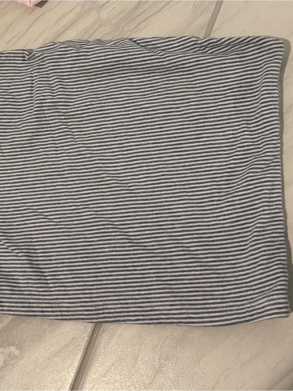 Brandy Melville Navy and White Striped Tube Top